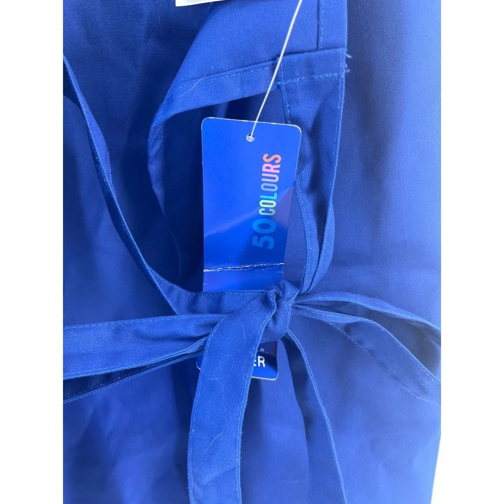Premier Blue Keep Calm and Carry On Baking Bib Apron Adjustable Neck